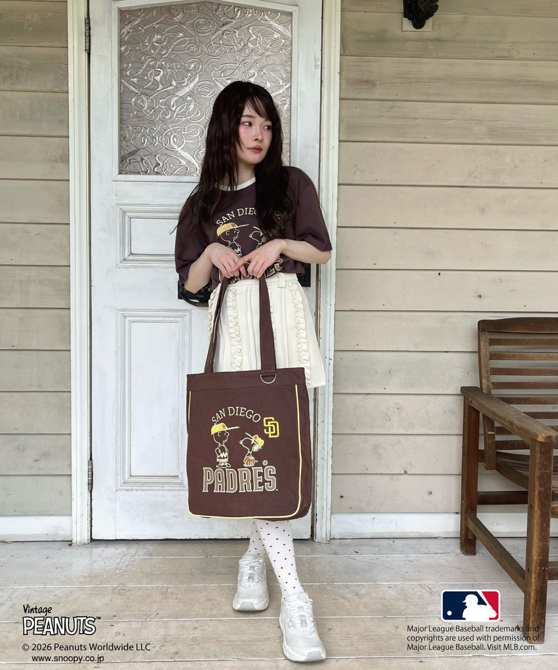 【MLB&times;PEANUTS】 トート 詳細画像 ブラウン 5