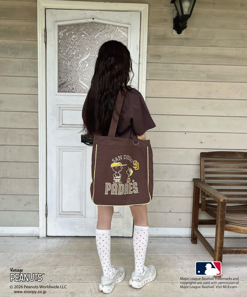 【MLB&times;PEANUTS】 トート 詳細画像 ブラウン 8
