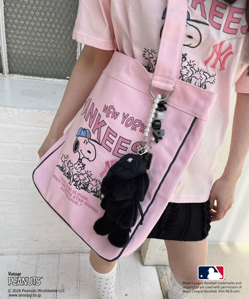 【MLB&times;PEANUTS】 トート 詳細画像 ピンク 5