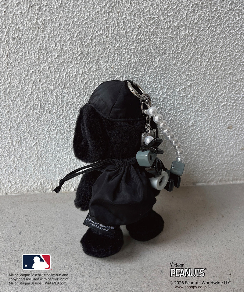 【MLB&times;PEANUTS】 チャームポーチ 詳細画像 ブラック 8