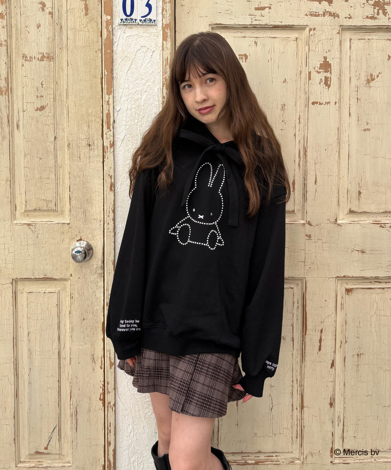 miffy リボンラメパーカー 詳細画像 ブラック 2