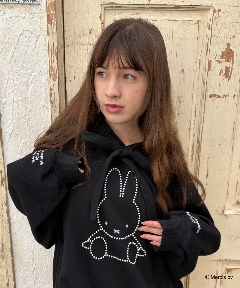 miffy リボンラメパーカー 詳細画像 ブラック 3