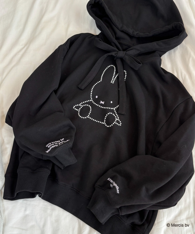 miffy リボンラメパーカー 詳細画像 ブラック 7