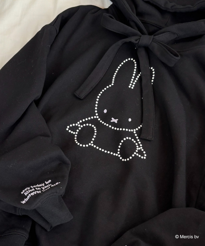 miffy リボンラメパーカー 詳細画像 ブラック 8