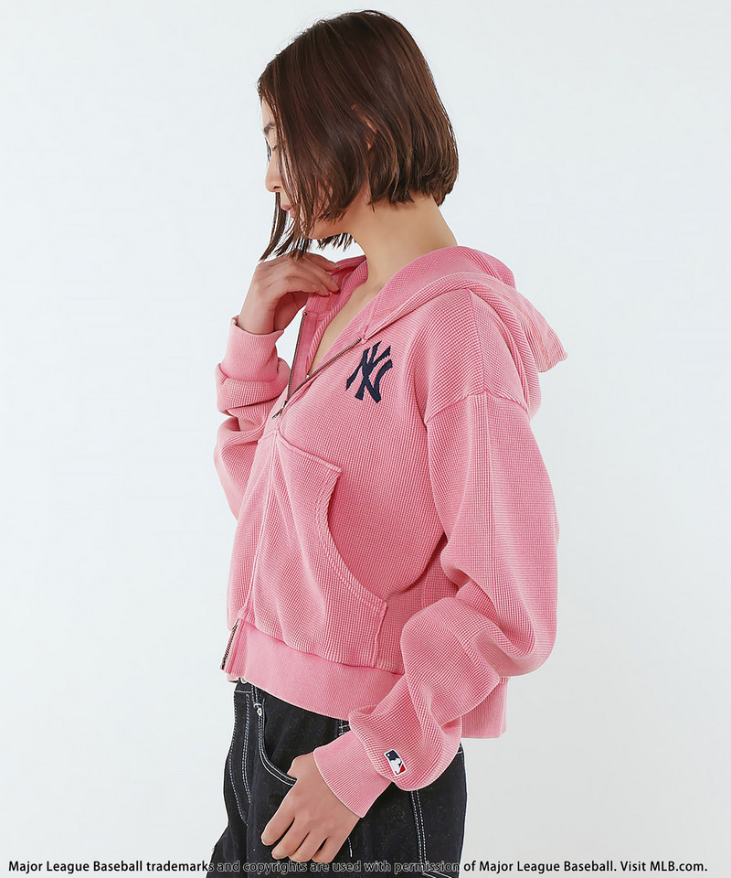 【MLB】Thermal Zip Hoodie 詳細画像 ピンク 3