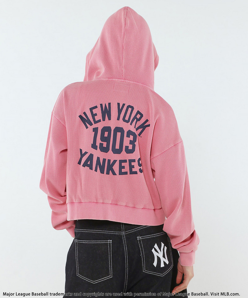 【MLB】Thermal Zip Hoodie 詳細画像 ピンク 4