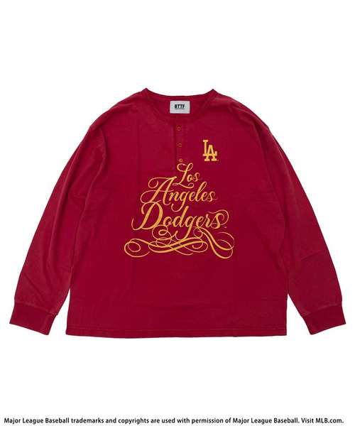 【MLB】Henley Long Sleeve Tee