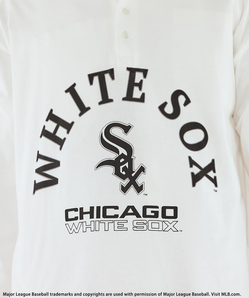 【MLB】Henley Long Sleeve Tee 詳細画像 ホワイト 9