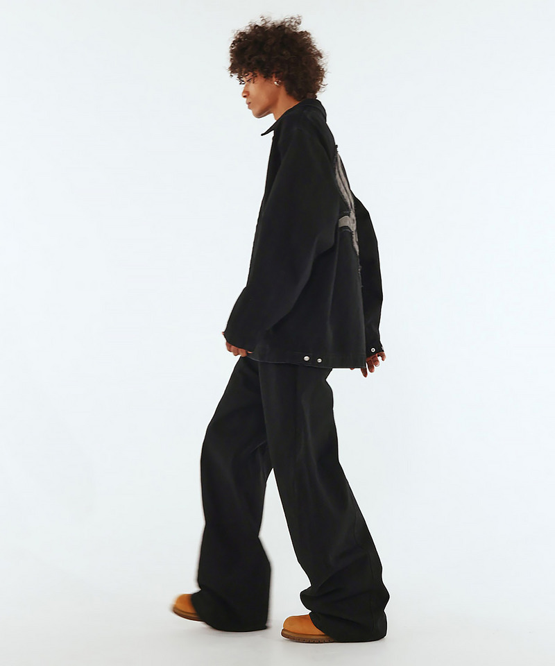 【MLB】Baggy Denim 詳細画像 ブラックデニム 2