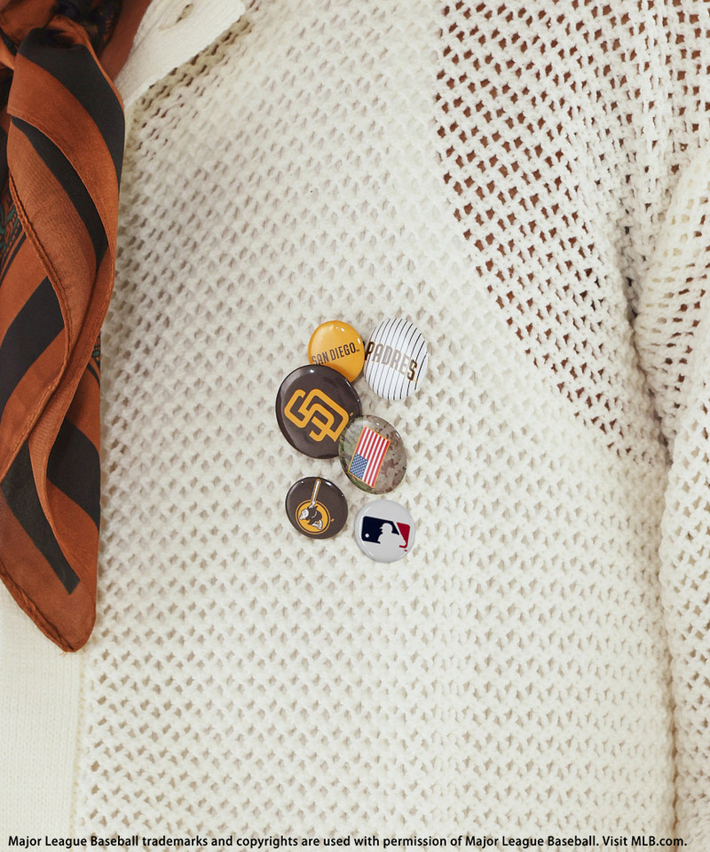 【MLB】Mesh Knit Cardigan 詳細画像 オフホワイト 3