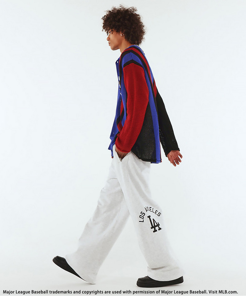 【MLB】Mesh Knit Cardigan 詳細画像 ブルー系 6