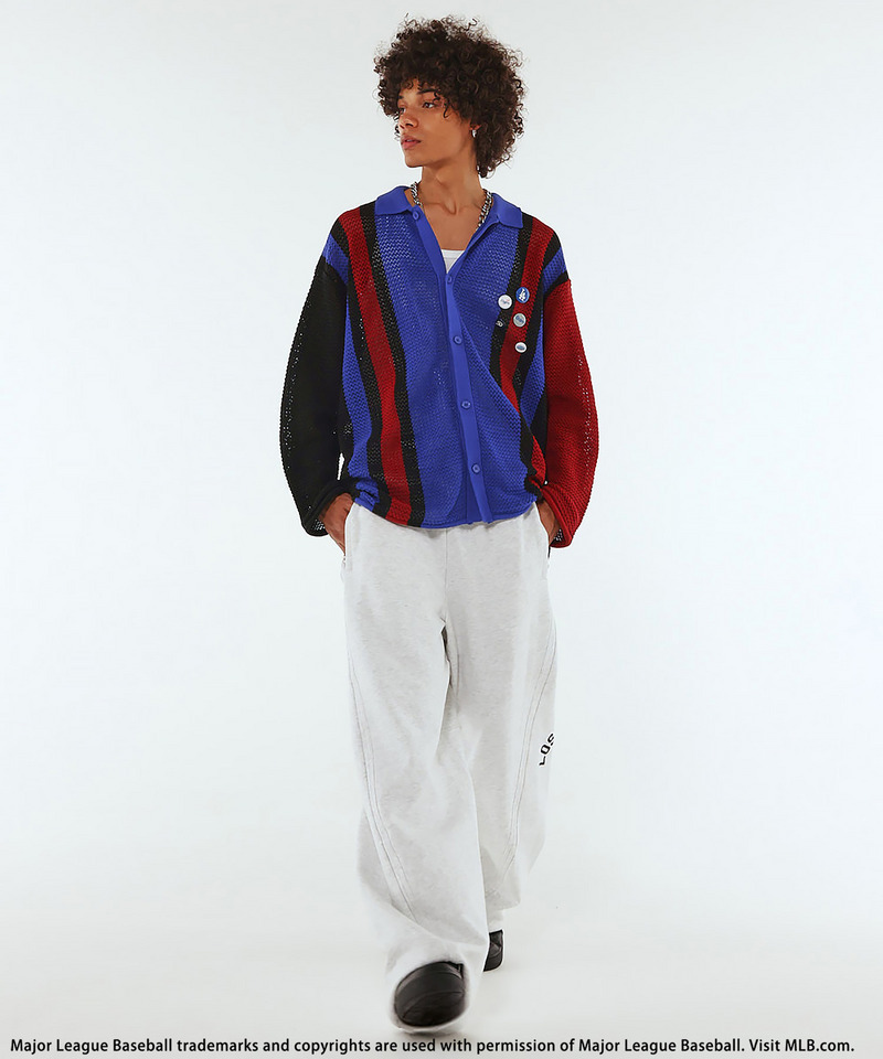 【MLB】Paneled sweatpants 詳細画像 グレー 4