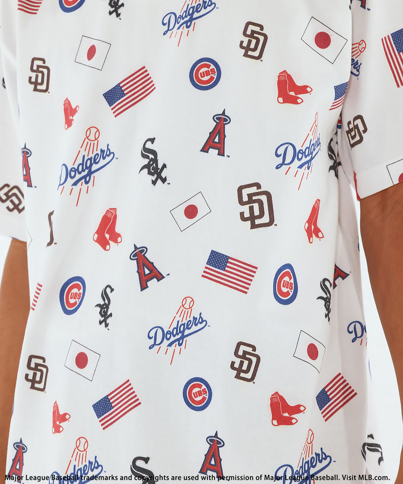 【MLB】All-over Print Tee 詳細画像 ホワイト 11