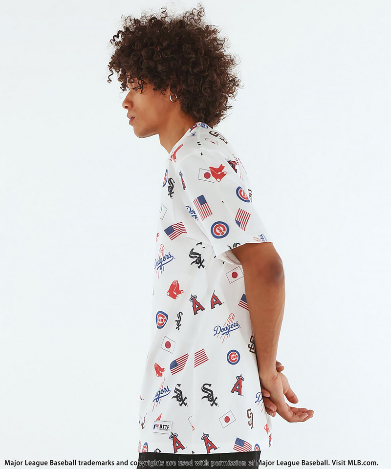 【MLB】All-over Print Tee 詳細画像 ホワイト 8