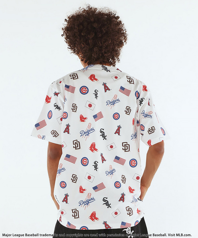 【MLB】All-over Print Tee 詳細画像 ホワイト 9