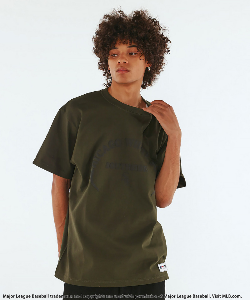 【MLB】Puff Printing Tee 詳細画像 カーキ系 1