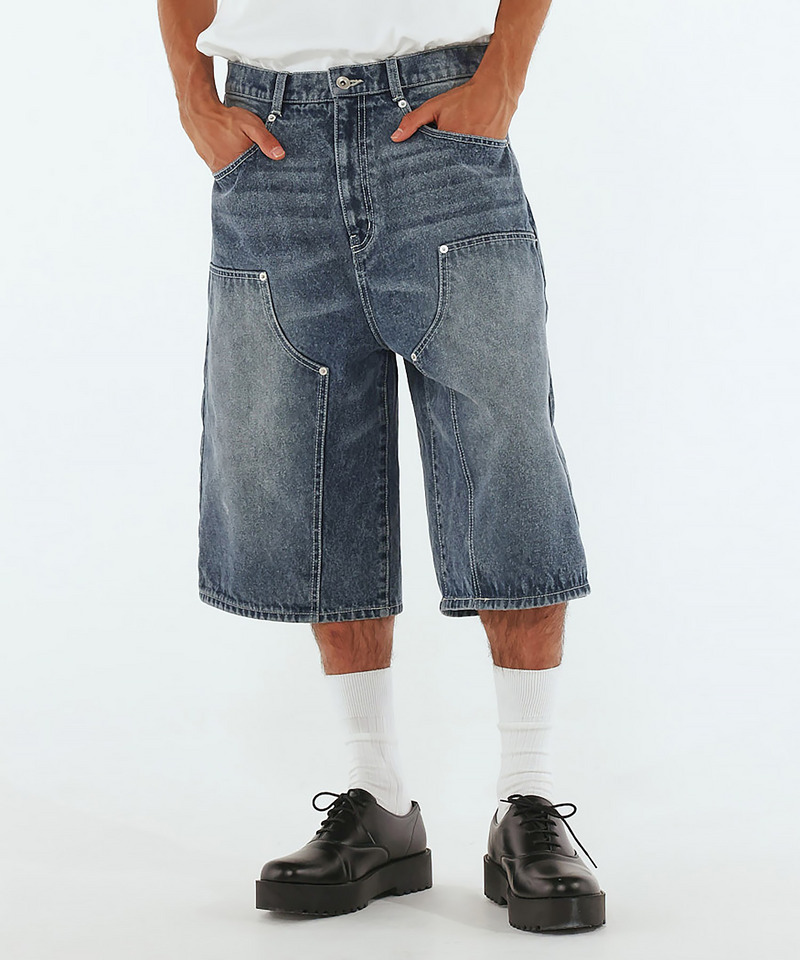 【MLB】Baggy Jean Shorts 詳細画像 デニムブルー 2