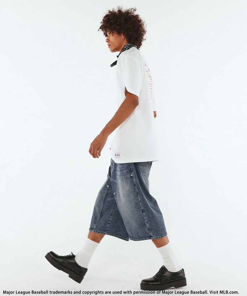 【MLB】Baggy Jean Shorts 詳細画像 デニムブルー 5