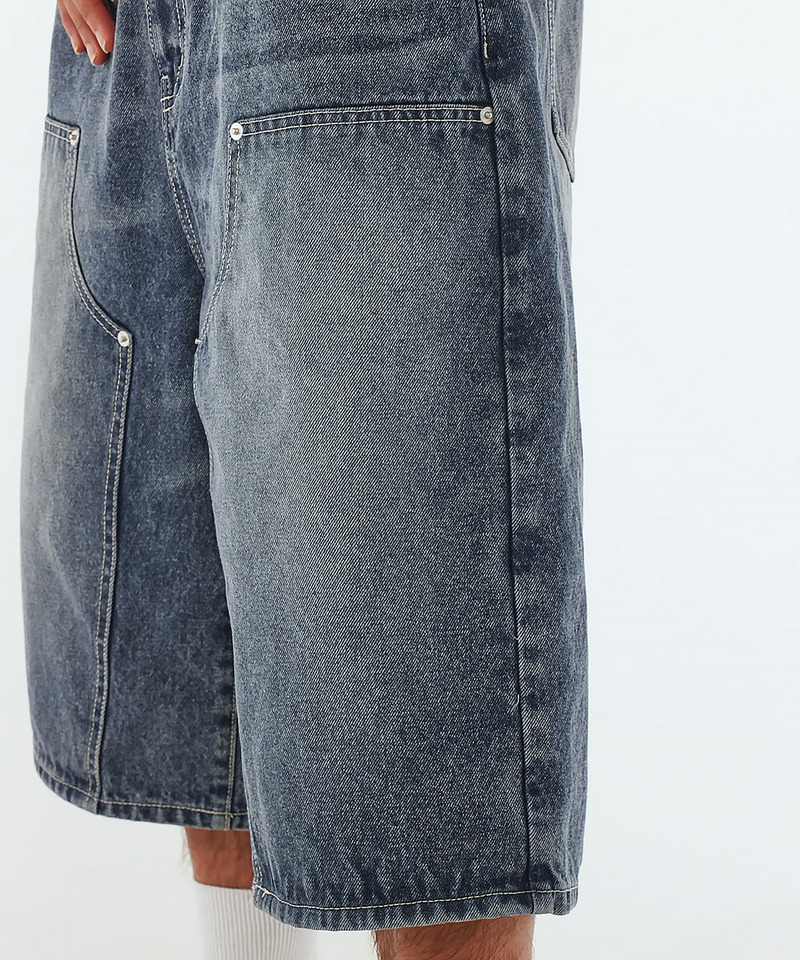 【MLB】Baggy Jean Shorts 詳細画像 デニムブルー 7