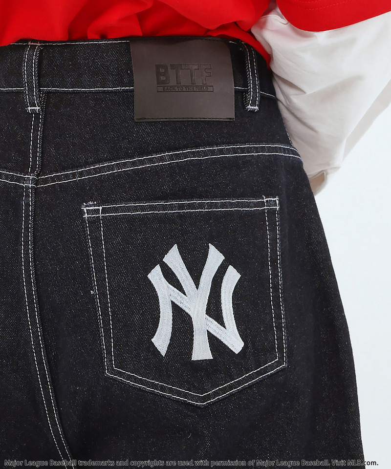 【MLB】Baggy Jean Shorts 詳細画像 インディゴ 7