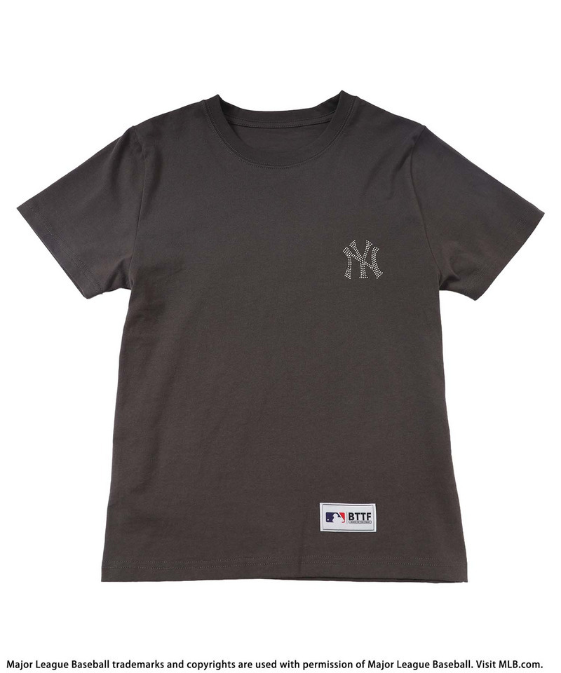 【MLB】Rhinestone-Embellished Tee 詳細画像 ブラック系 4