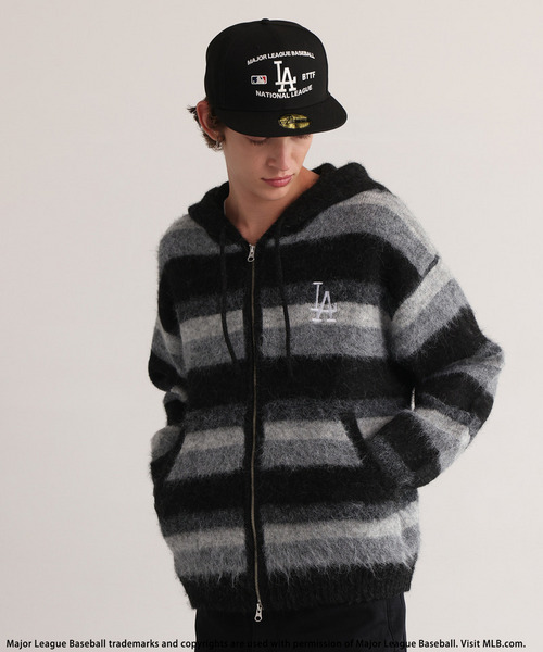 【MLB】Knit Zip Hoodie 詳細画像