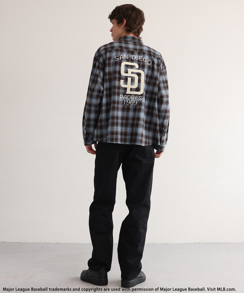 【MLB】Embroidered Shirt 詳細画像 ブラウン系 5