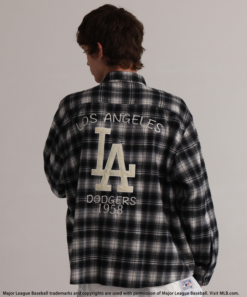 【MLB】Embroidered Shirt 詳細画像 ブラック系 5