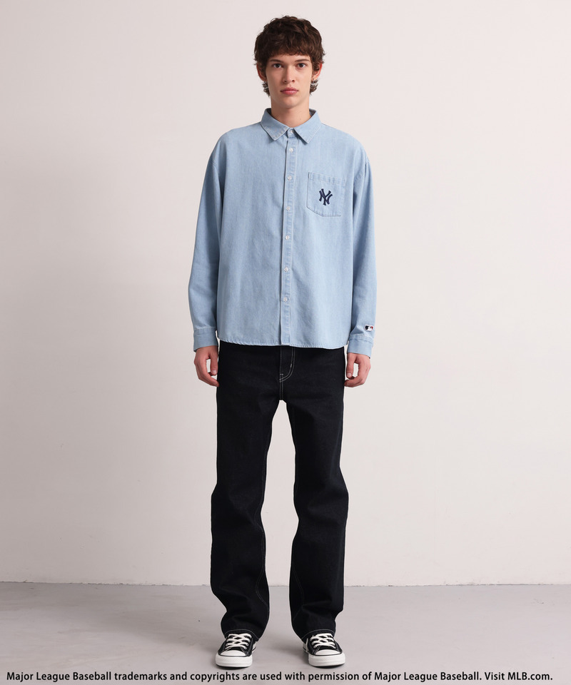 【MLB】Embroidered Shirt 詳細画像 ブリーチ 2