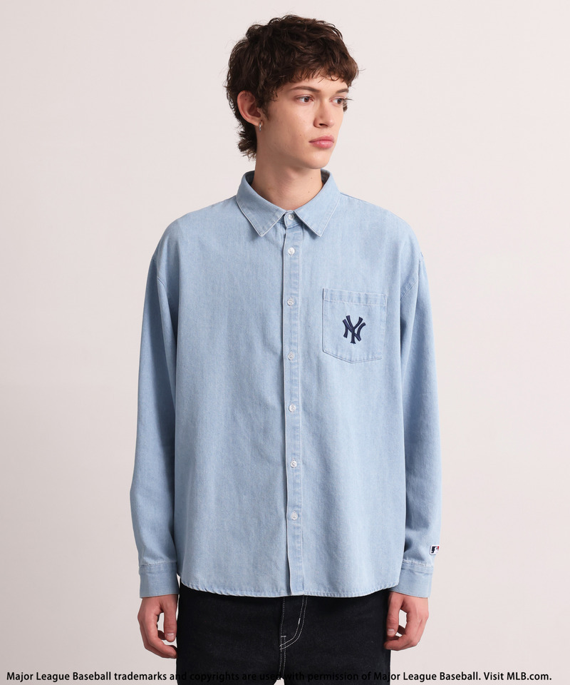 【MLB】Embroidered Shirt 詳細画像 ブリーチ 5