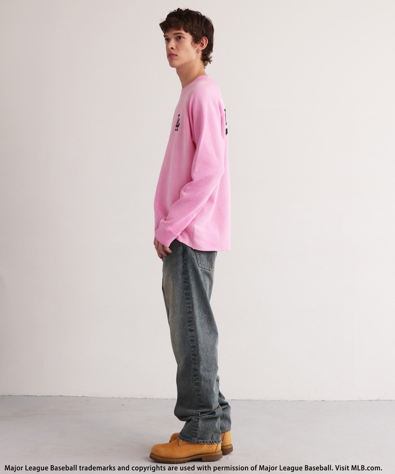 【MLB】Thermal Raglan Tee 詳細画像 ピンク 3