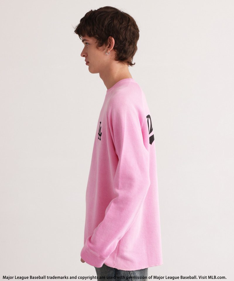 【MLB】Thermal Raglan Tee 詳細画像 ピンク 6