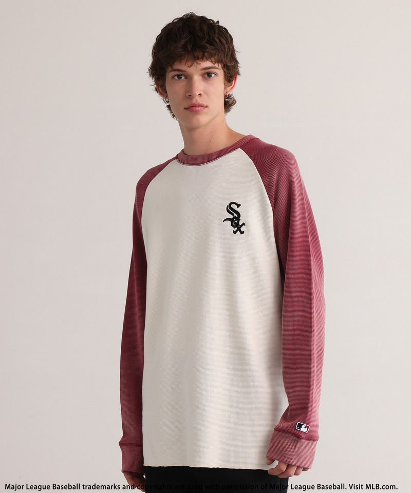 【MLB】Thermal Raglan Tee 詳細画像 ボルドー 1