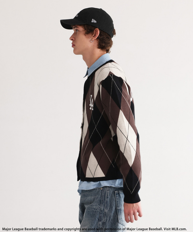 【MLB】Argyle Knit 詳細画像 ブラウン 7