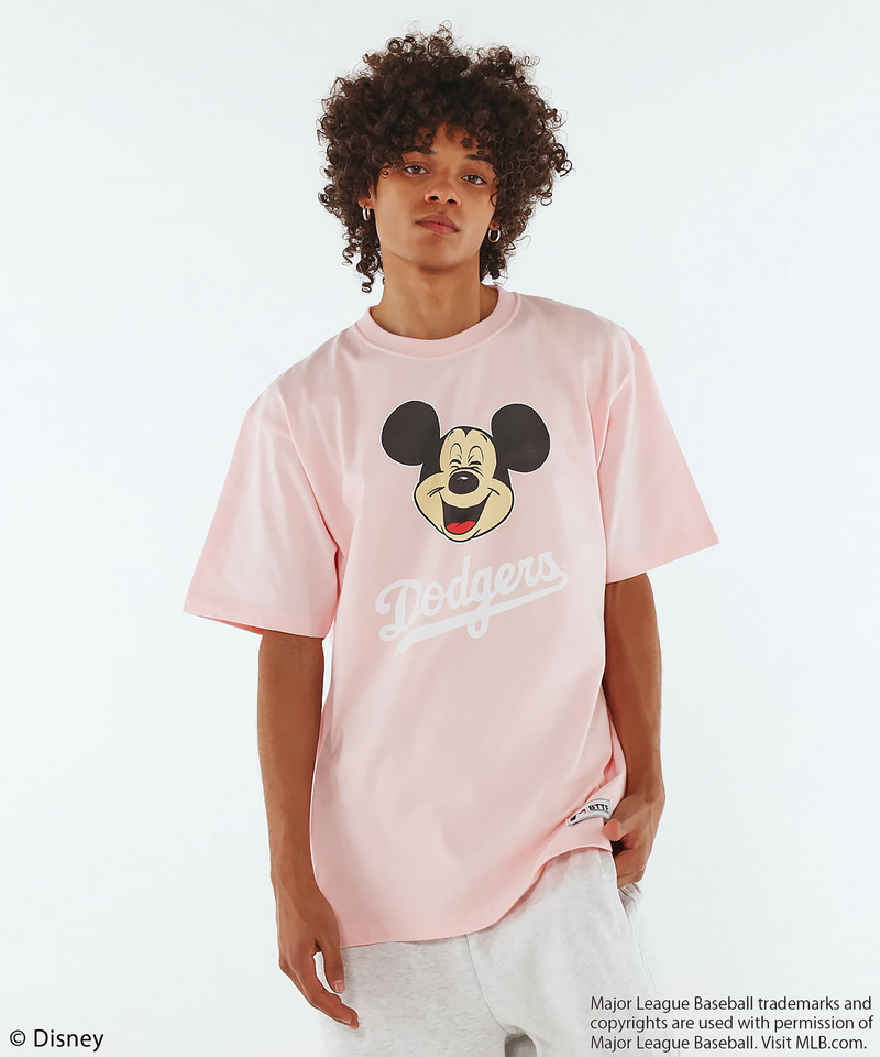 【MLB】【Disney】 Visual Tee 詳細画像 ピンク 1