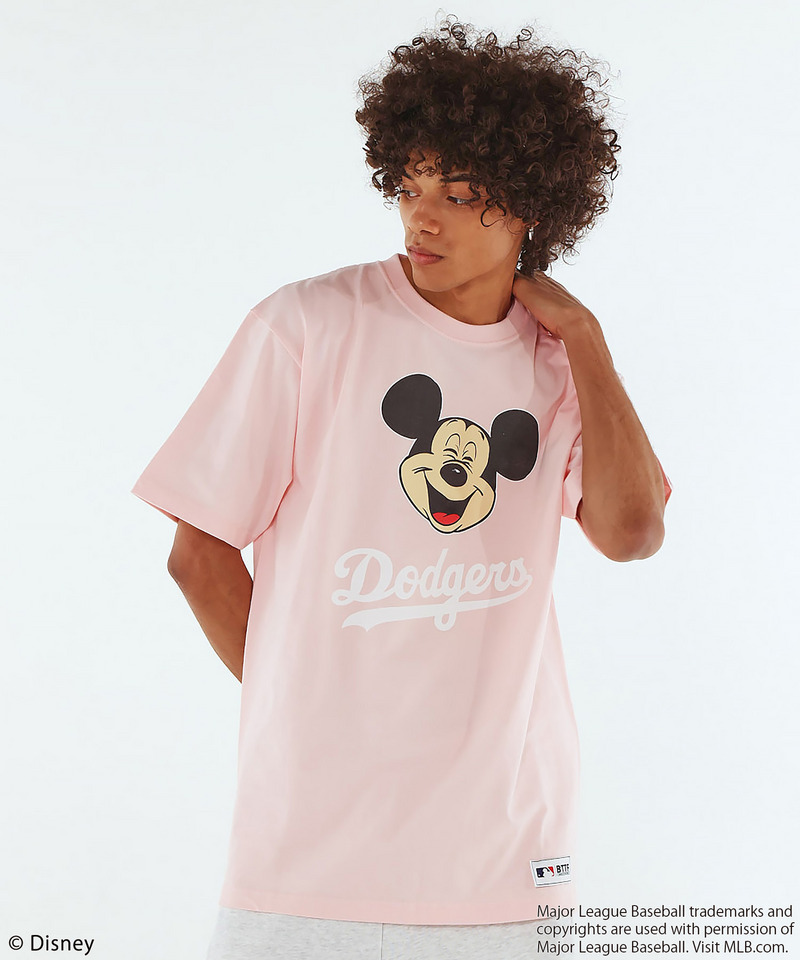 【MLB】【Disney】 Visual Tee 詳細画像 ピンク 2