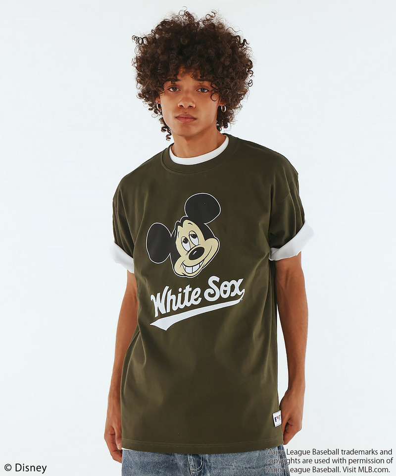 【MLB】【Disney】 Visual Tee 詳細画像 カーキ 2