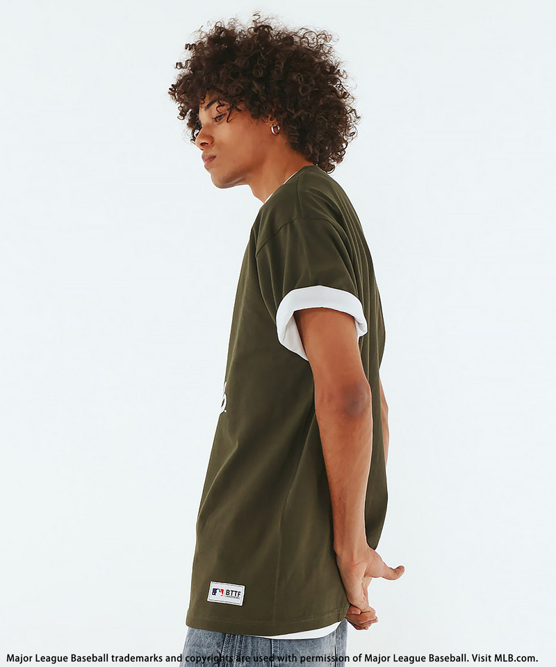 【MLB】【Disney】 Visual Tee 詳細画像 カーキ 3