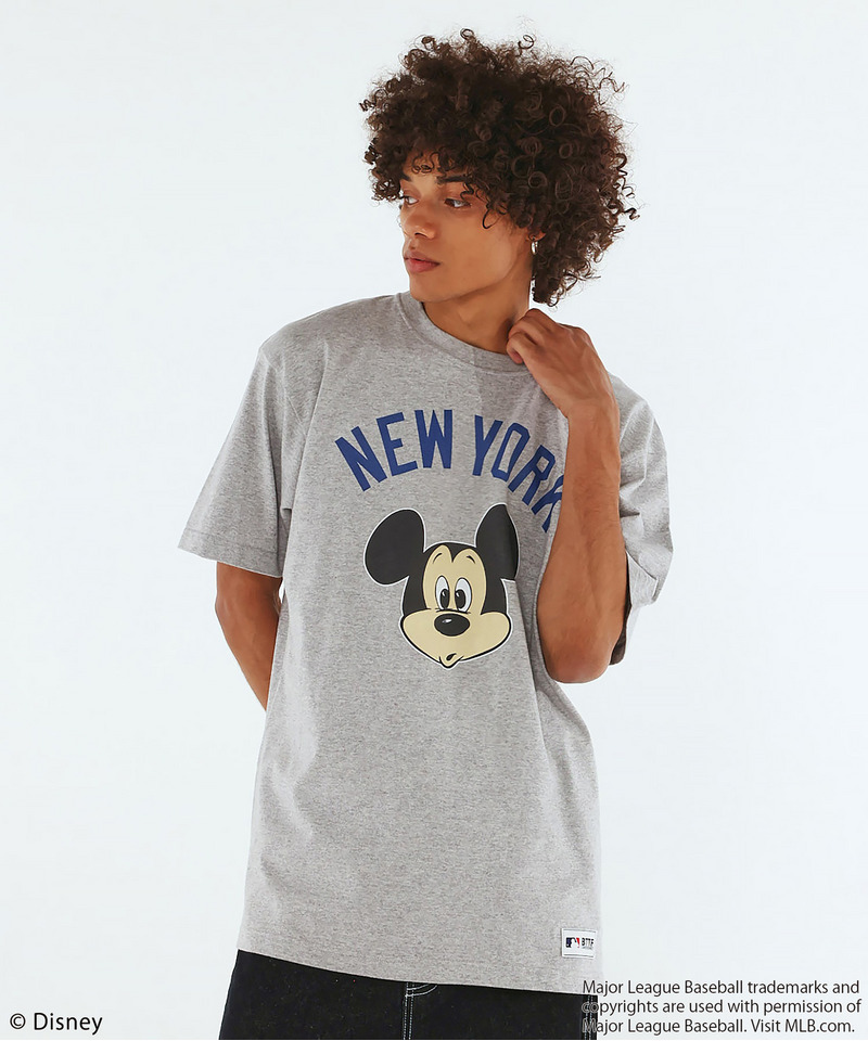 【MLB】【Disney】 Visual Tee 詳細画像 グレー 1