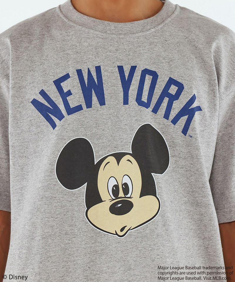 【MLB】【Disney】 Visual Tee 詳細画像 グレー 4