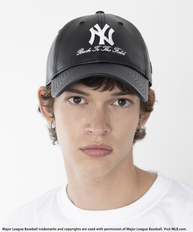 【NEWERA】【MLB】9FORTY Synthetic Leatger 詳細画像 ブラック 2