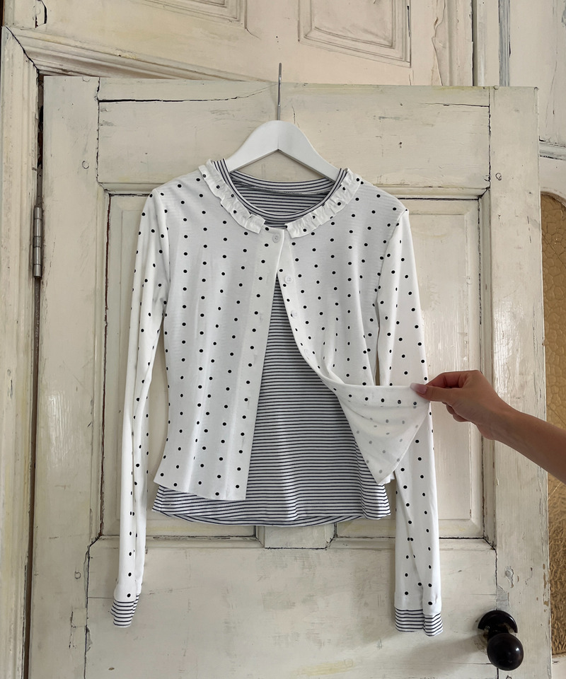 ミックスパッチワークトップス 詳細画像 オフホワイト 3