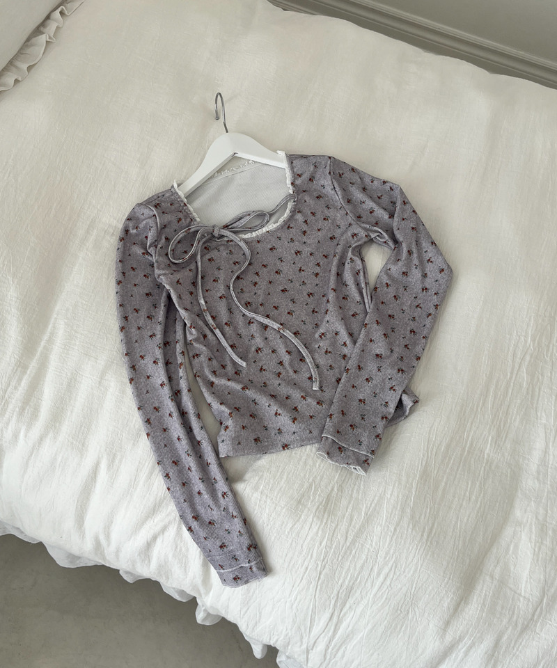 フラワーカットトップス 詳細画像 グレー 27