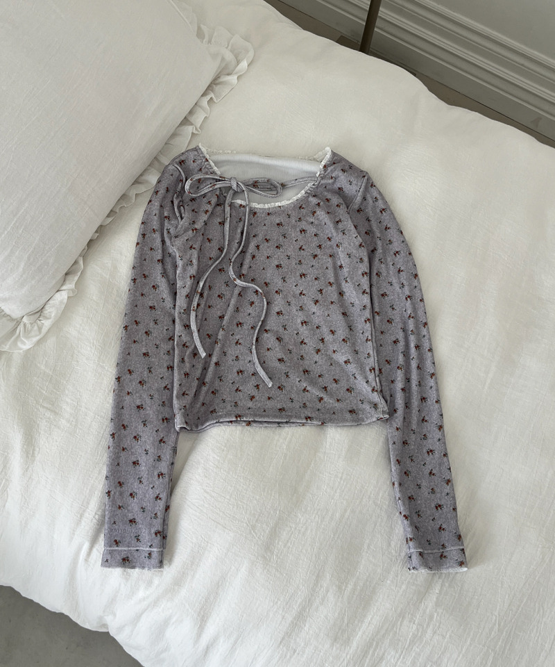 フラワーカットトップス 詳細画像 グレー 29