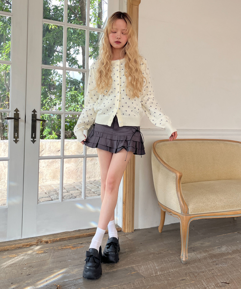 小花柄カーディガン 詳細画像 オフホワイト 11