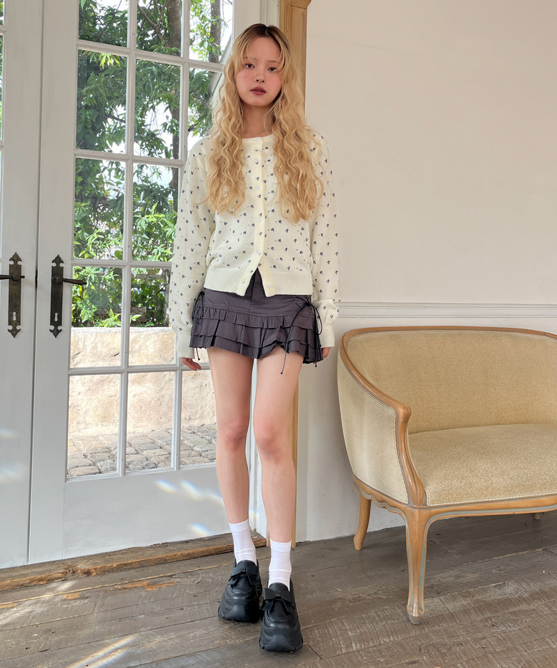 小花柄カーディガン 詳細画像 オフホワイト 9