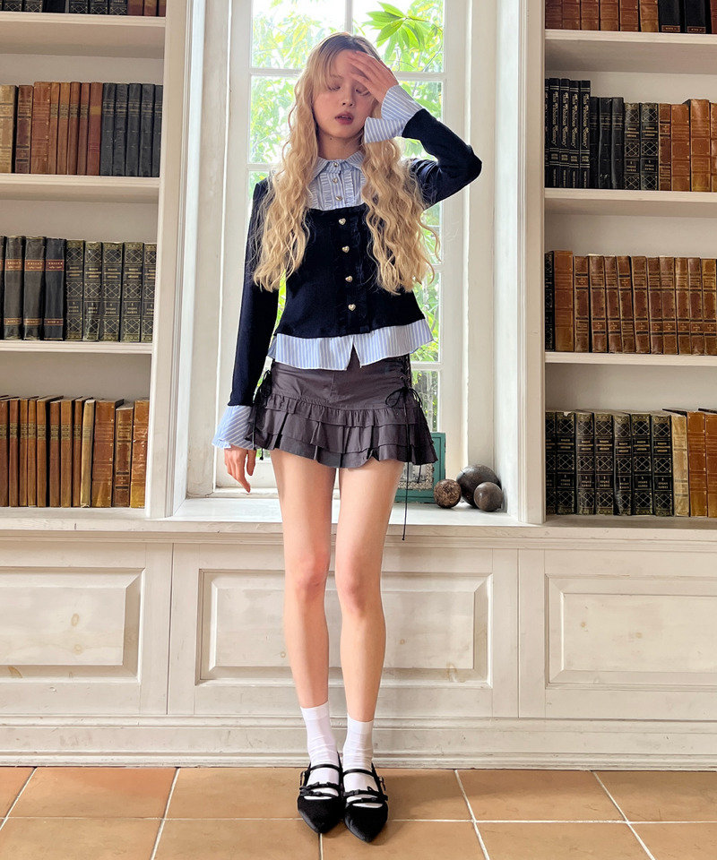 フリルレイヤードトップス 詳細画像 ネイビー 24