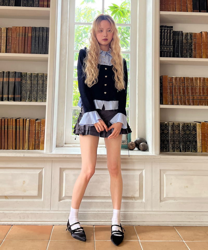 フリルレイヤードトップス 詳細画像 ネイビー 25