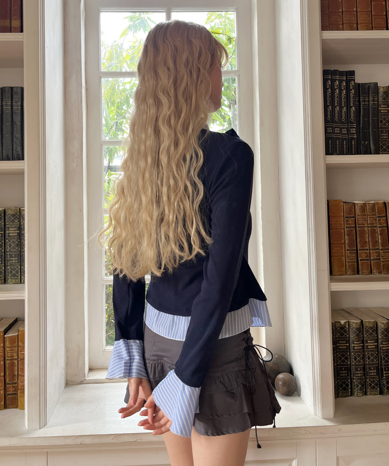 フリルレイヤードトップス 詳細画像 ネイビー 27