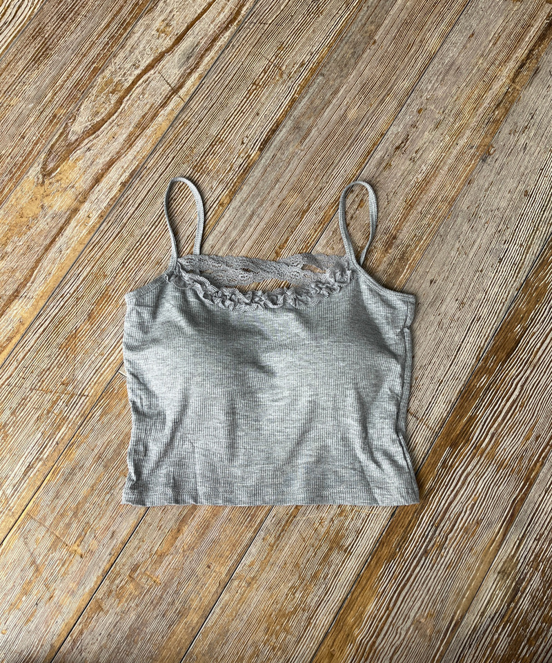 レースクロスキャミソール 詳細画像 グレー 2